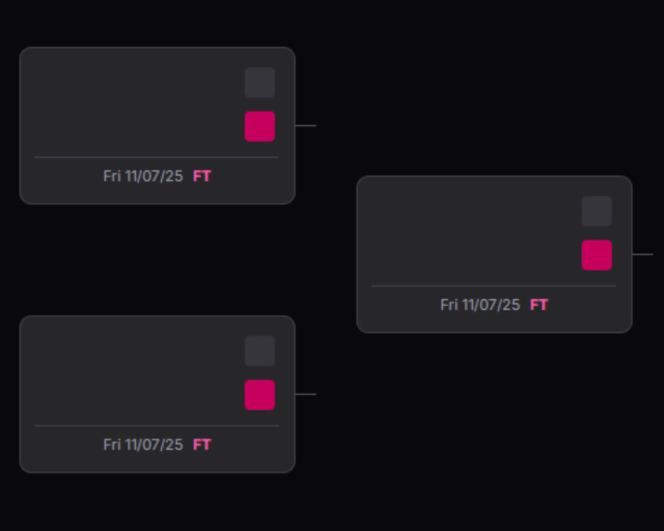 Knockout format illustration