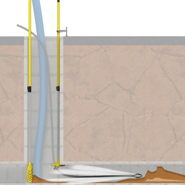 Outil pour hydrocurage Pelle filtrante d'hydrocurage