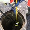 Outil pour hydrocurage guide anti-retour pour flexible