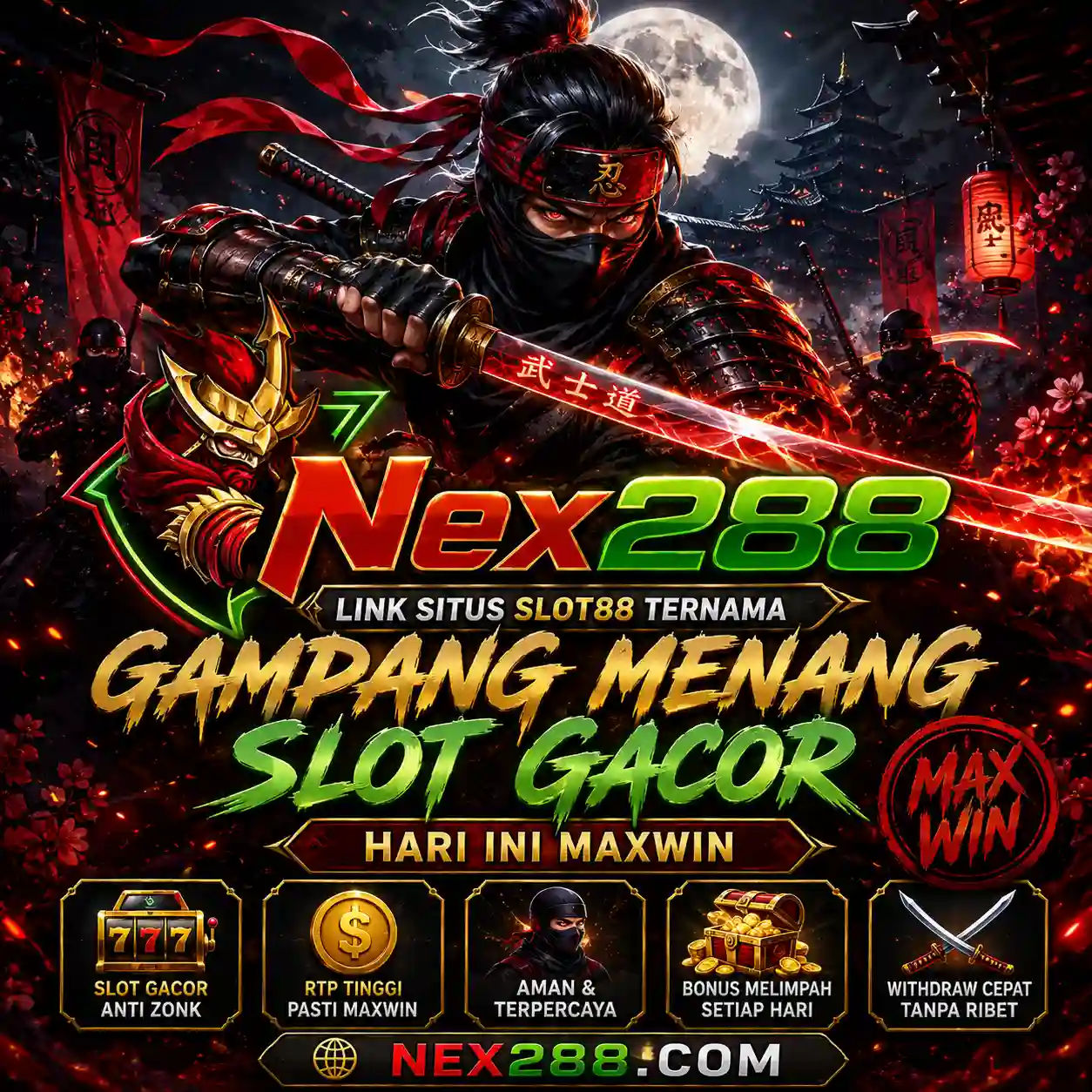 NEX288 Link Situs Gacor Online Bandar Slot Bonus Besar