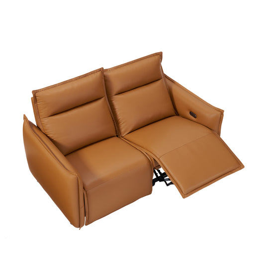 Frame Power Reclining Sofa  Loveseat with Zero Gravity & USB-C, Orange