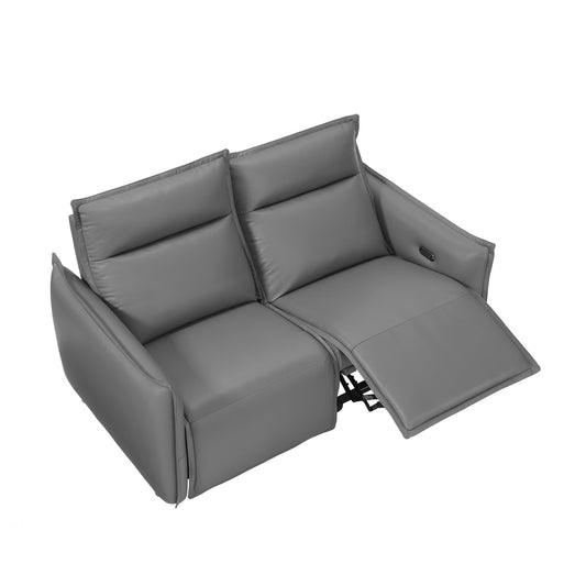 Frame Power Reclining Sofa Loveseat with Zero Gravity & USB-C, Grey