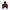 Gorilla-Shaped Accent Ottoman - Burgundy Shimmer Chenille Footrest, 24.8" Wide