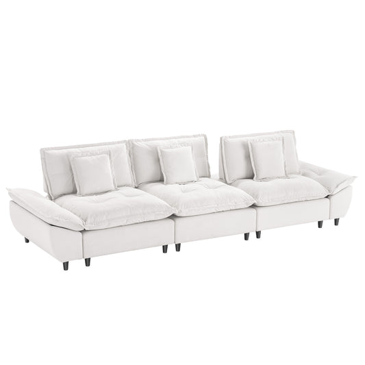 Voyage 146" Oversized Modular 3-Seater Cloud Sofa