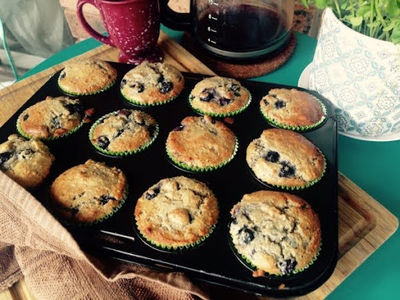 Picture of Gluten Free Blueberry & Banana Muffins