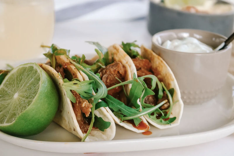 Photo of Vegetarian Tandoori Tacos with tzatziki
