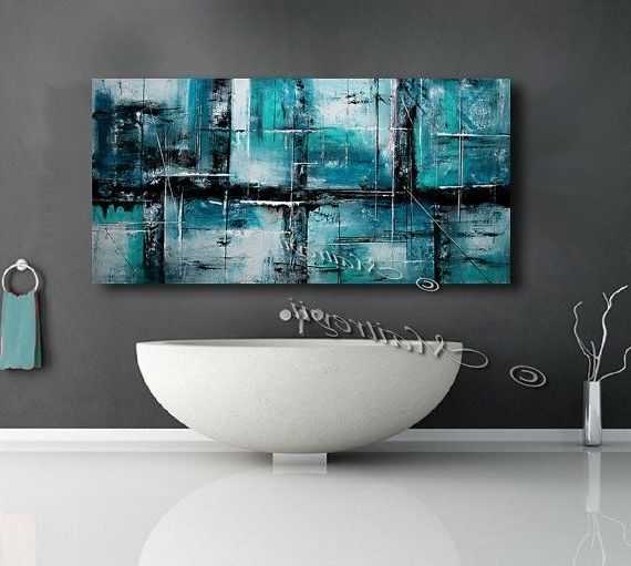 Featured Photo of Large Teal Wall Art