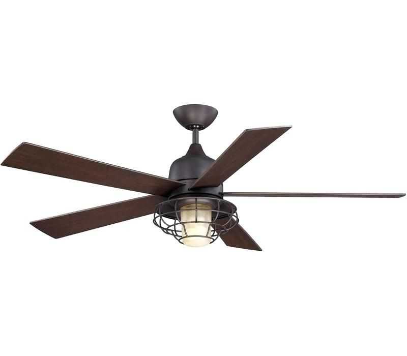 Featured Photo of Rustic Outdoor Ceiling Fans With Lights