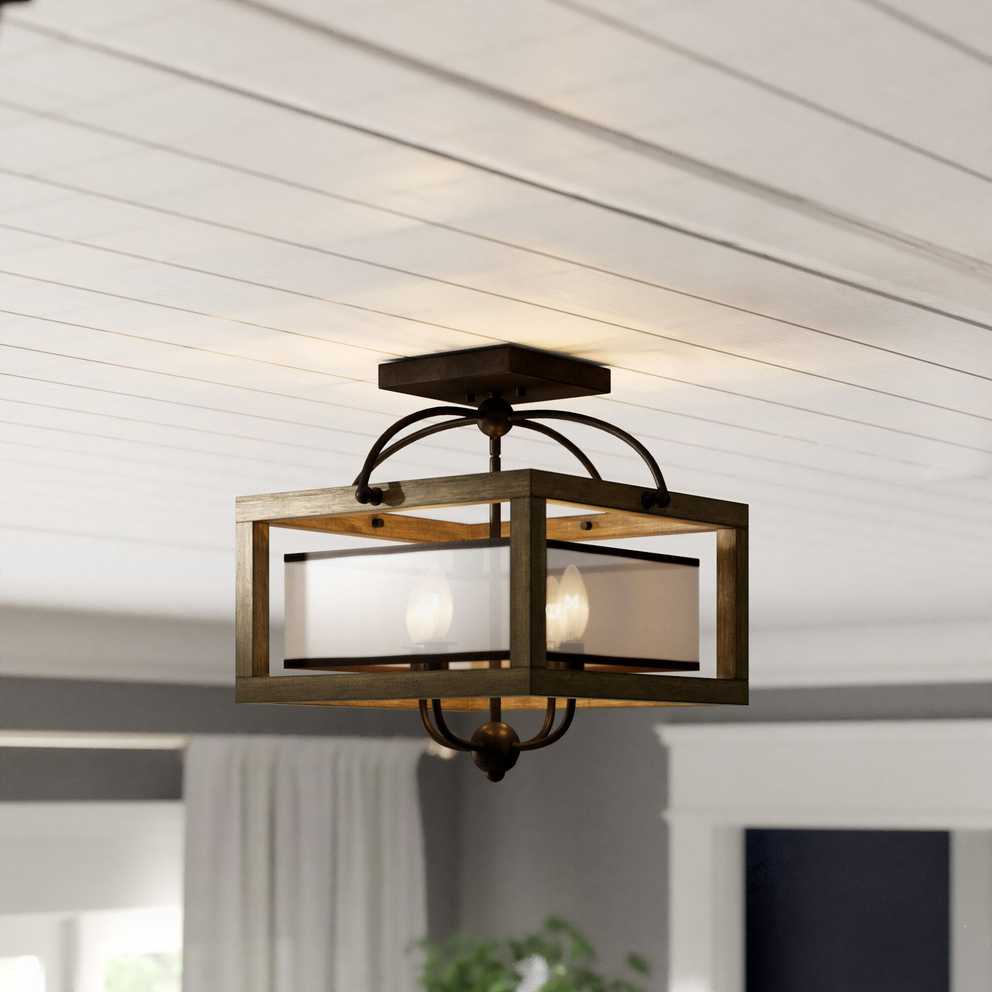 Aadhya 4 Light Square/rectangle Chandelier For Trendy Aadhya 5 Light Drum Chandeliers (Photo 8 of 25)