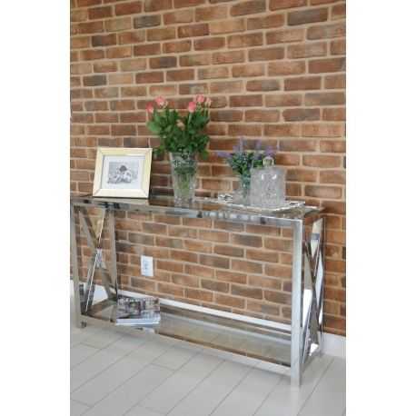 Featured Photo of Glass And Stainless Steel Console Tables