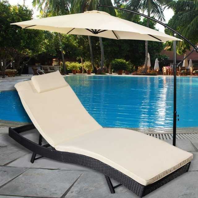 2023 Latest Adjustable Pool Chaise Lounge Chair Recliners