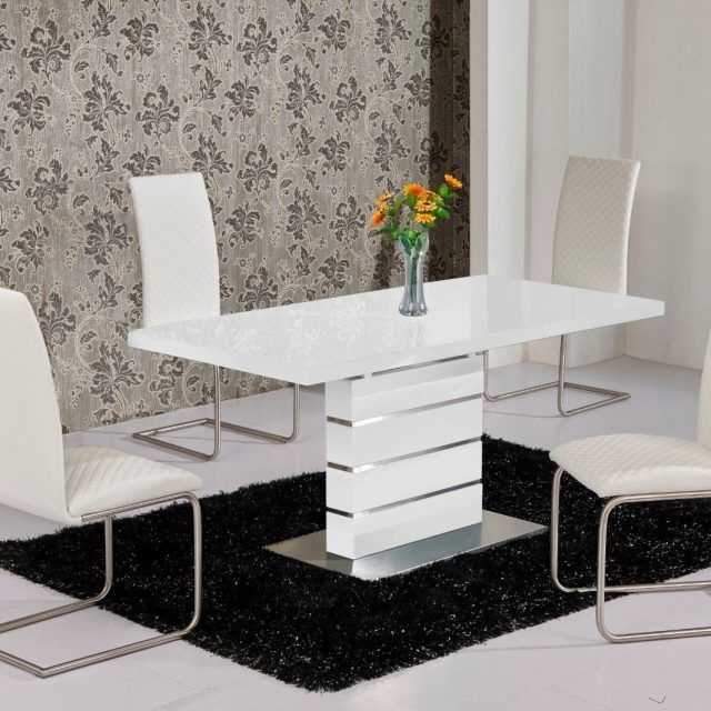 2023 Latest High Gloss Dining Tables and Chairs