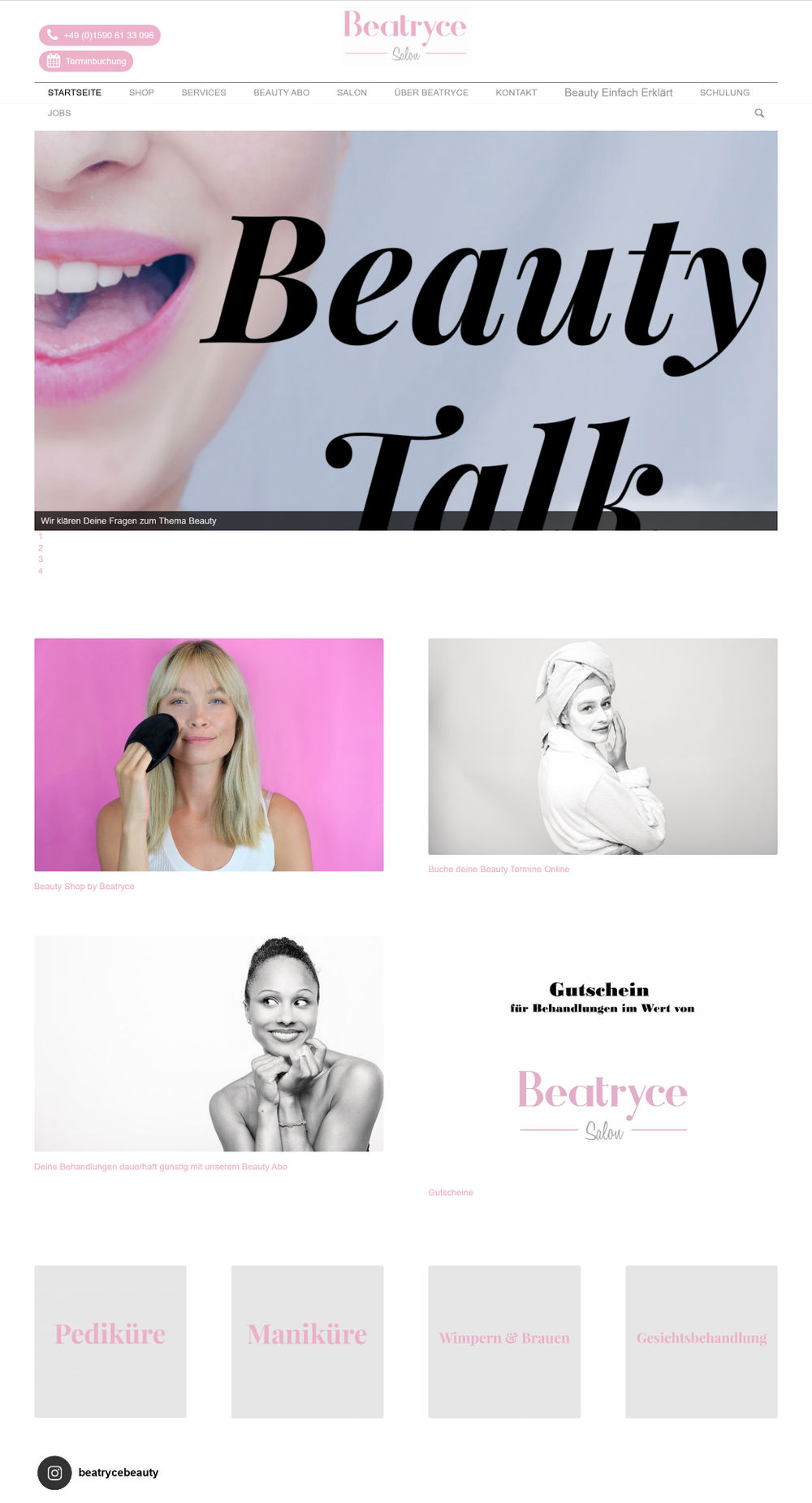 Beatryce Beauty Salon - Alte Website