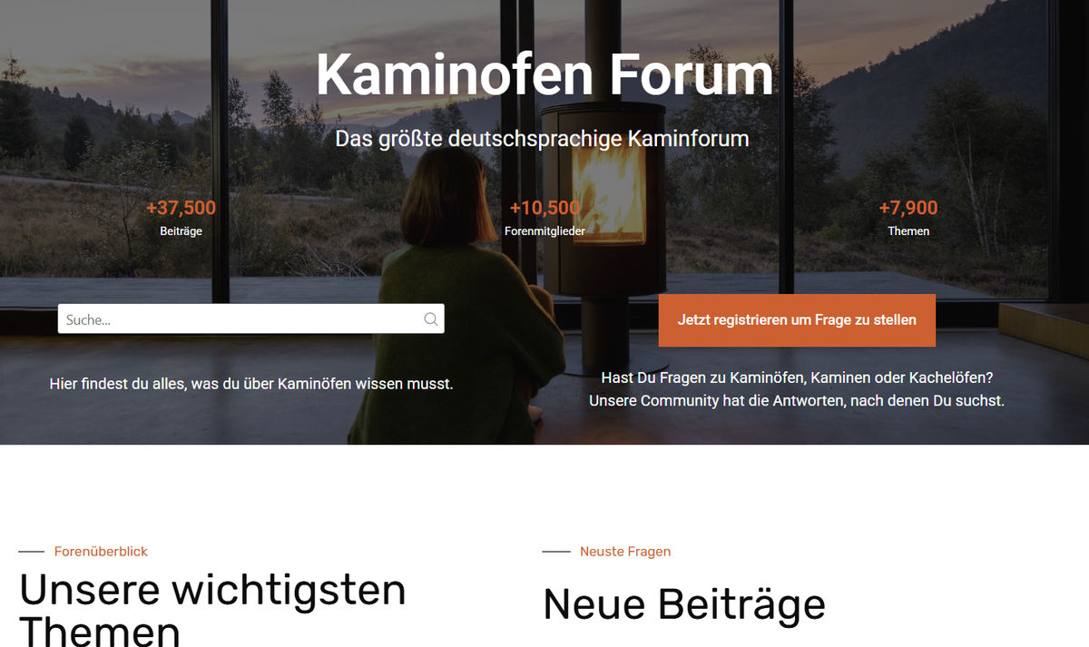 kaminofen-forum.de Website Preview