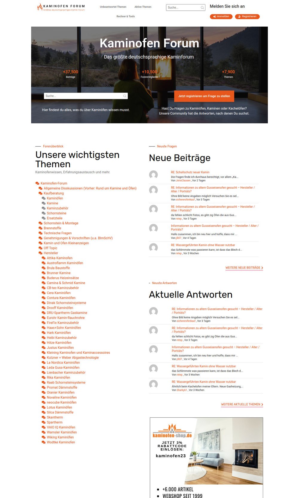 kaminofen-forum.de - Neue Website