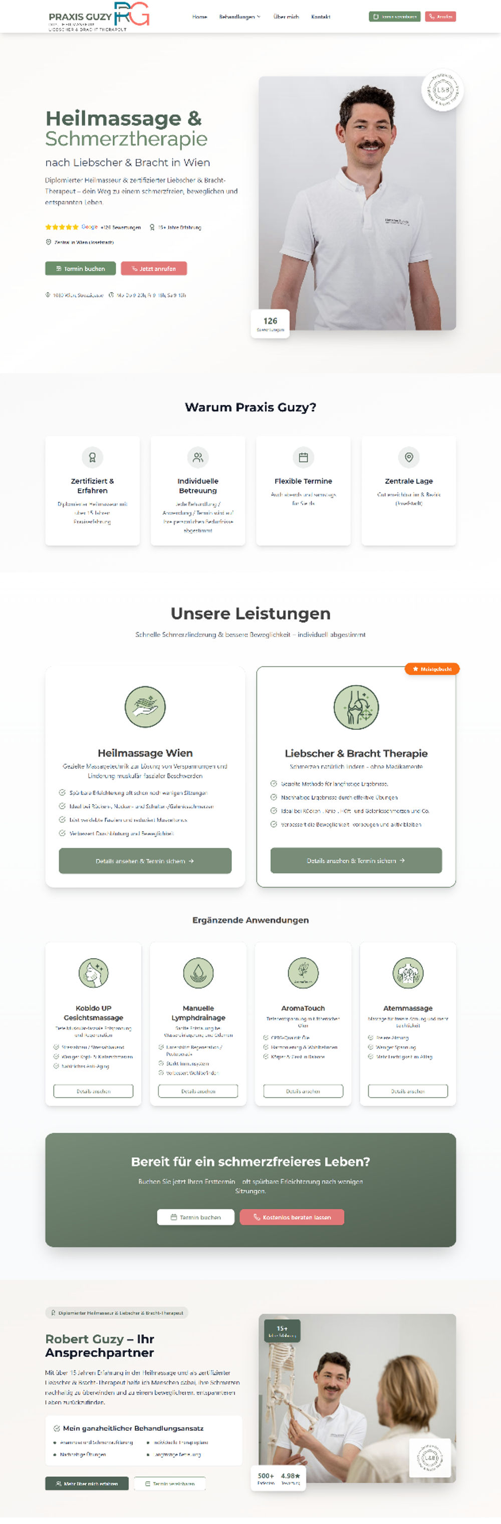 Praxis Guzy – Dipl. Heilmasseur & Liebscher & Bracht Therapeut - Neue Website