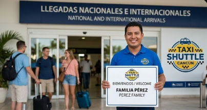 Private transportation and Cancun airport shuttle pickup confirmation