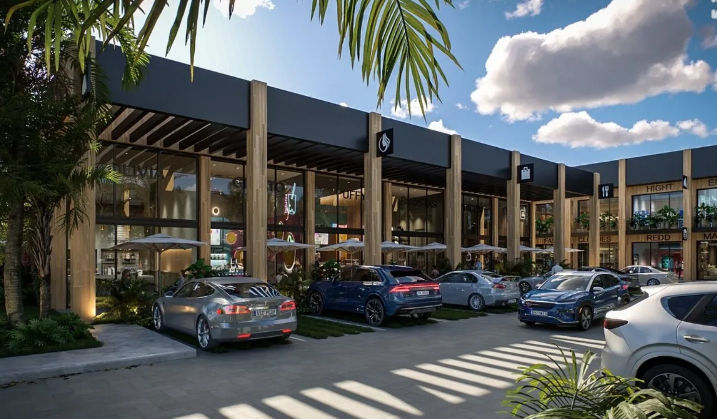 Inversión en locales comerciales Paseos Temozón Plaza - Itzimna Real Estate Vista exterior de locales en Paseos Temozón Plaza Mérida