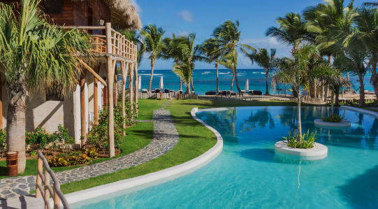 Facilities of the luxury resort Zoëtry Agua Punta Cana on Uvero Alto beach