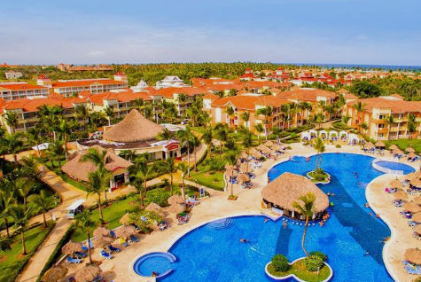 View of the Bahia Principe Grand Bavaro resort facilities in Punta Cana