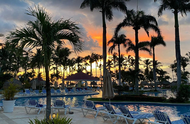 Bahia Principe Explore Resort Reception surrounded by lush vegetation
