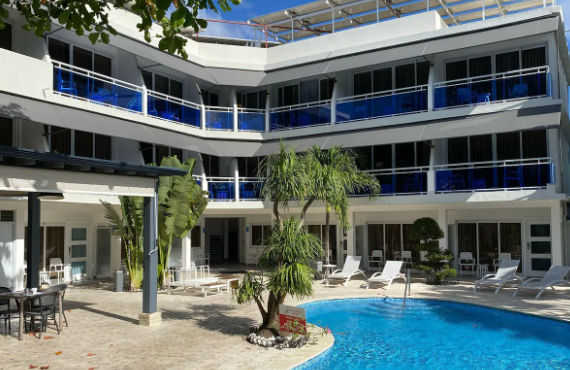 New Garden Hotel exterior and amenities