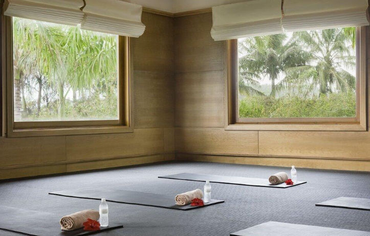 Oceanfront yoga classes at Excellence Resort Punta Cana