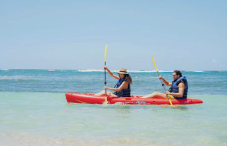 Water activities such as kayaking in Boca Chica