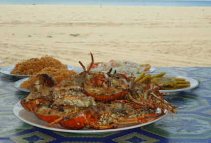 Seaside gastronomy at Macao Beach