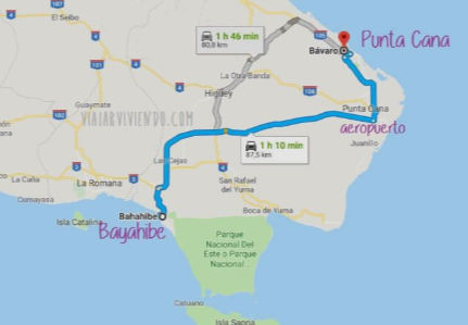 Cuanto Dura el Trayecto de Punta Cana a Bayahibe en Taxi