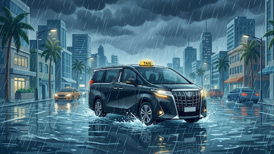 Que Hacer en Lluvia o Tormenta para Moverte en Taxi RD