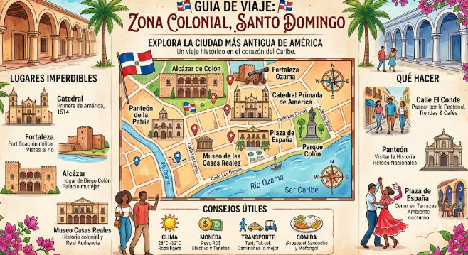 Guia de Viaje Zona Colonial Santo Domingo