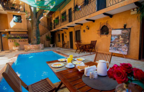 Colonial houses converted into boutique hotels in the colonial zone