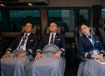 Transporte confortable y descanso para tripulaciones de vuelo en Las Americas