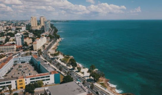 Vista del Malecon de Santo Domingo republica dominicana