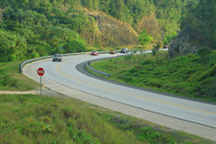 Juan Pablo II Highway from Las Terrenas to Santo Domingo