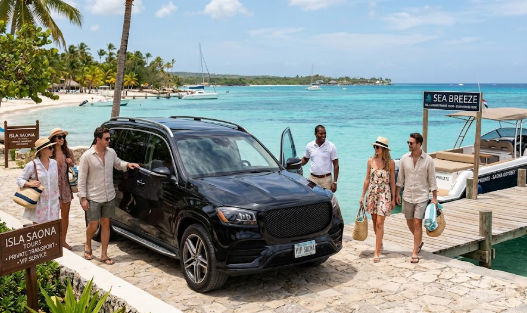 Scenic landscape and comfortable transfer in the Dominican Republic