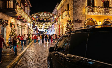 Ruta de Luces Navideñas Santo Domingo en Taxi
