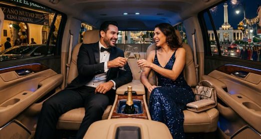 Viajar comodo y disfrutar del viaje en transporte privado para cena de año nuevo en Santiago