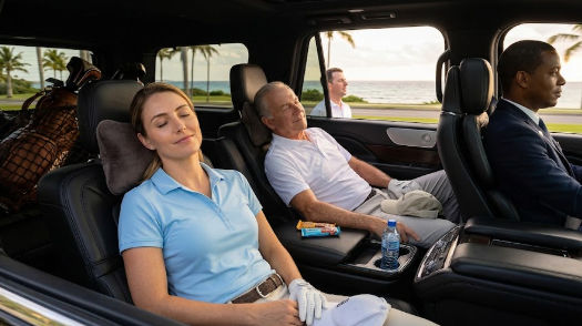 Descanso y confort en transporte para eventos de golf diciembre dominicana con Taxi Dominicana