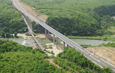 Driving along the Coral Highway towards Punta Cana