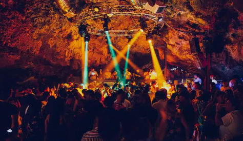 Natural cave system at Imagine Night Club Punta Cana