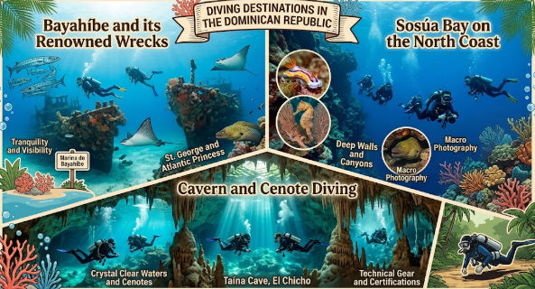 Destinos de buceo en Dominicana