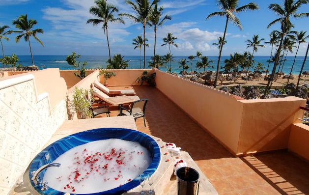 Facade of Majestic Colonial Punta Cana Resort