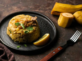 Traditional mofongo in Punta Cana dining