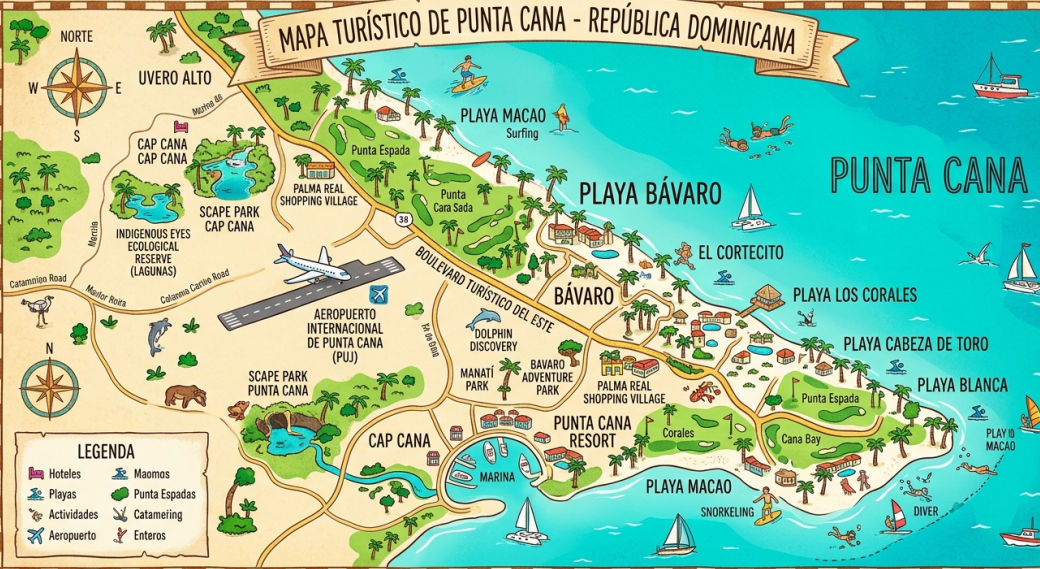Punta Cana Map