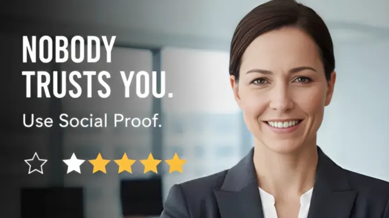 Skeptical business professional with arms crossed representing customer distrust before using social proof strategies