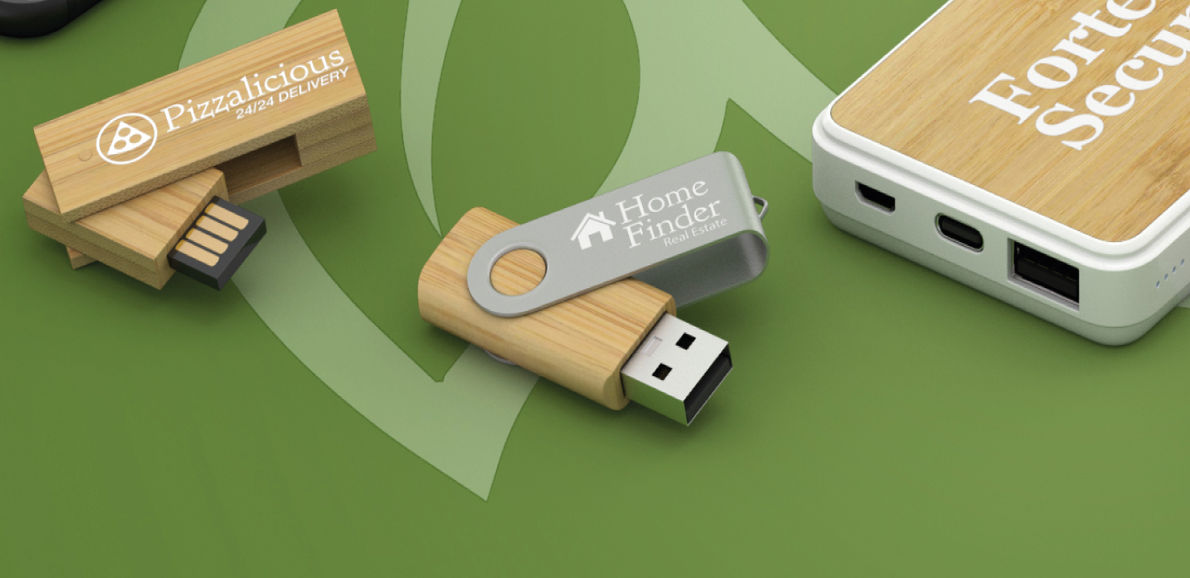 USB sticks - hout, leer en metaal