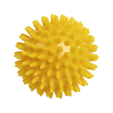 Massagebal / Egelbal 80mm/geel (neutraal)