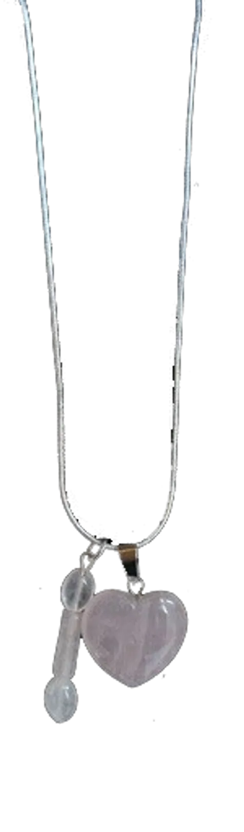 Zilveren ketting met edelsteen hanger